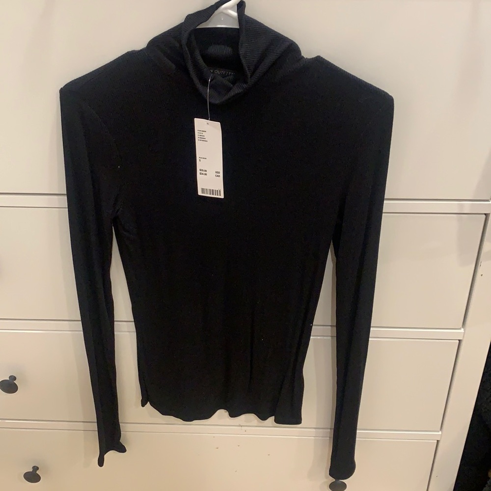 Black turtle neck